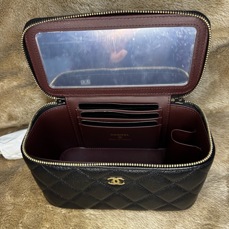 CHANEL 荔枝皮黑色長盒子-12