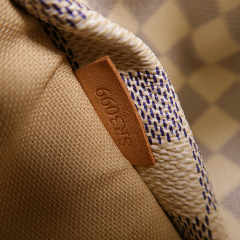 LOUIS VUITTON Damier Azur Totally金扣肩背袋-9