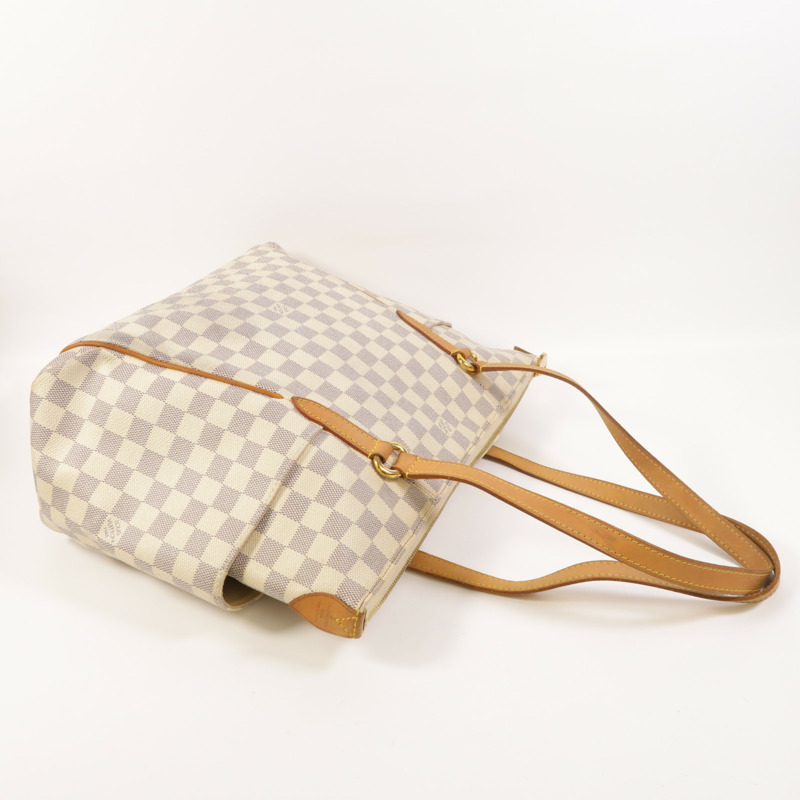 LOUIS VUITTON Damier Azur Totally金扣肩背袋-10