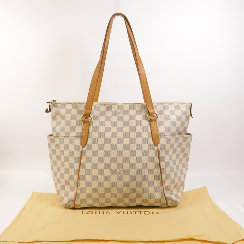LOUIS VUITTON Damier Azur Totally金扣肩背袋-11