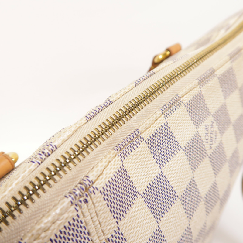 LOUIS VUITTON Damier Azur Totally金扣肩背袋-17