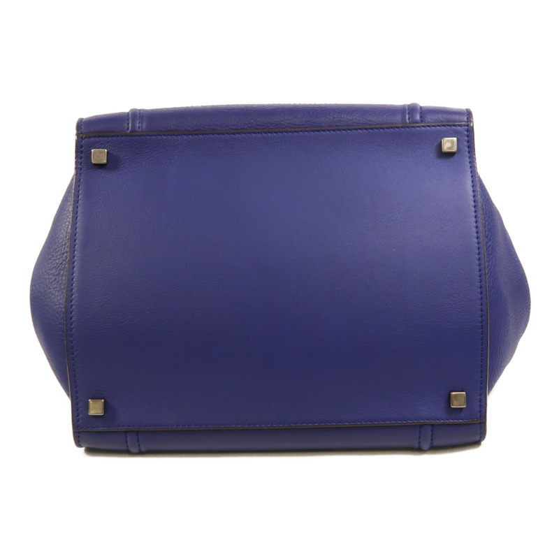 CELINE 牛皮皮革Phantom銀扣手挽袋-3