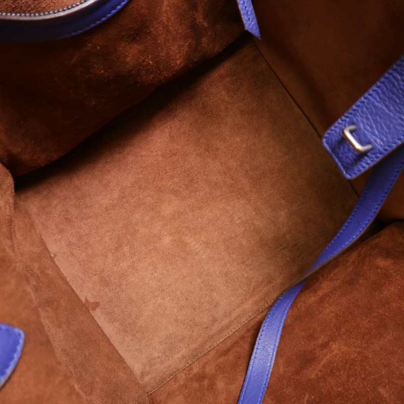 CELINE 牛皮皮革Phantom銀扣手挽袋-4