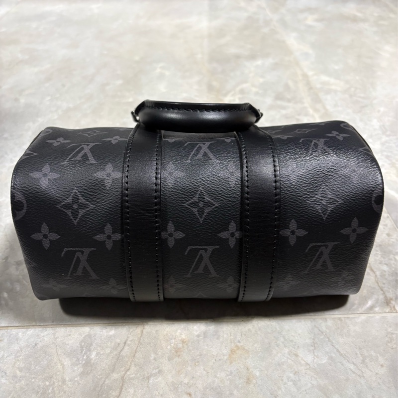 Louis Vuitton 黑老花Keepall25 單肩包 M46271-2