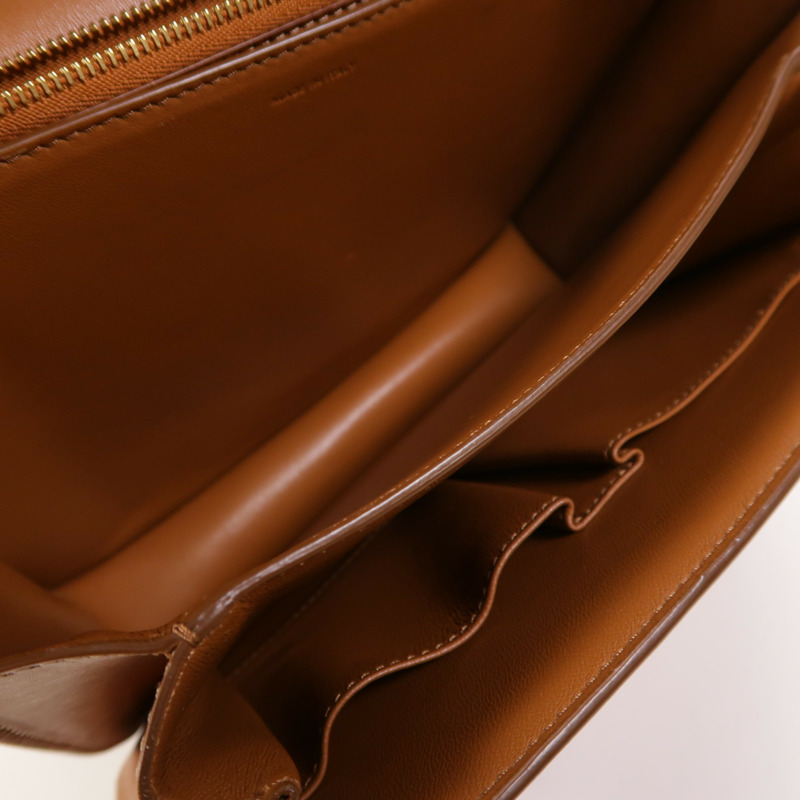 CELINE Box Calf皮革Classic Box Medium金扣肩背袋-5