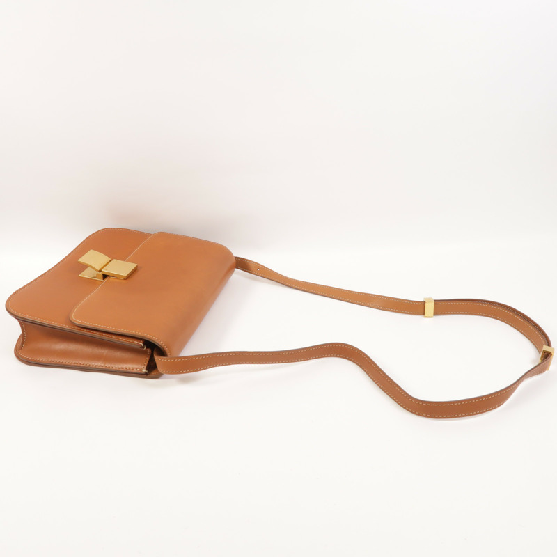 CELINE Box Calf皮革Classic Box Medium金扣肩背袋-8
