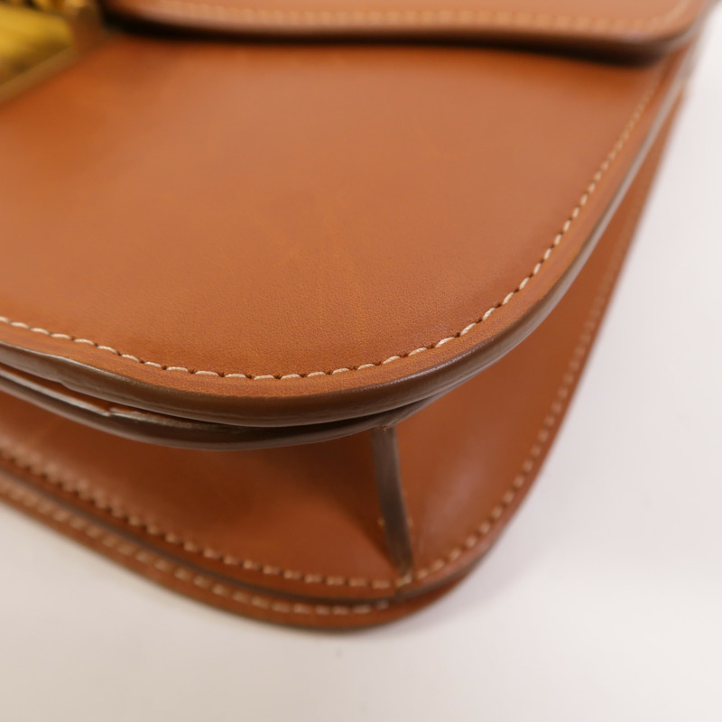 CELINE Box Calf皮革Classic Box Medium金扣肩背袋-11