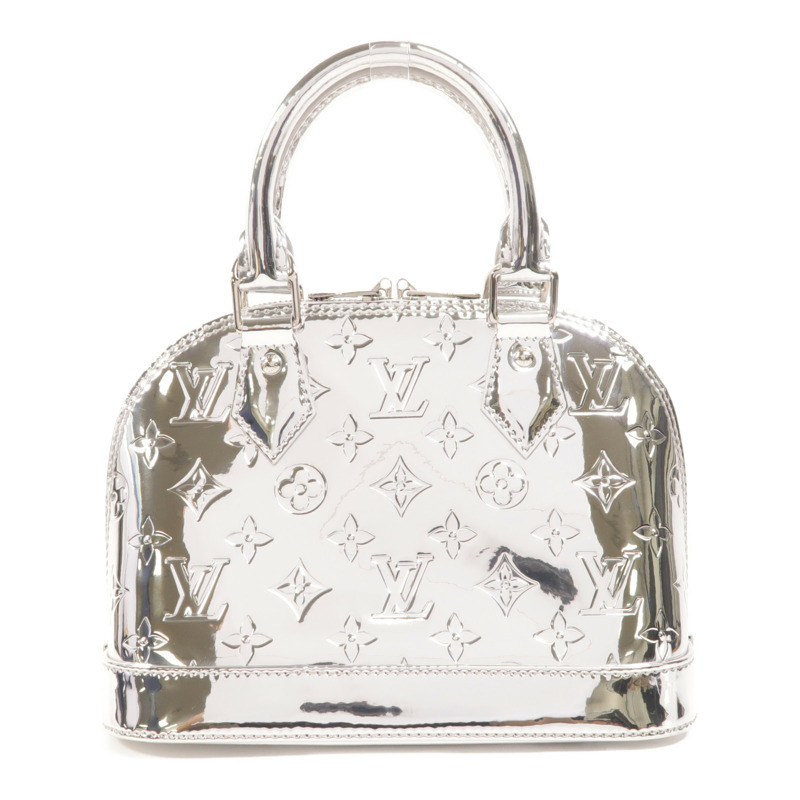 LOUIS VUITTON 塗層帆布Alma BB銀扣手挽肩背兩用袋-1