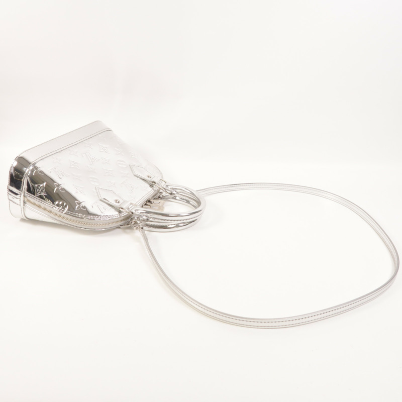 LOUIS VUITTON 塗層帆布Alma BB銀扣手挽肩背兩用袋-7