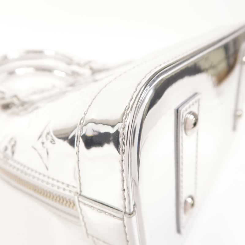 LOUIS VUITTON 塗層帆布Alma BB銀扣手挽肩背兩用袋-10