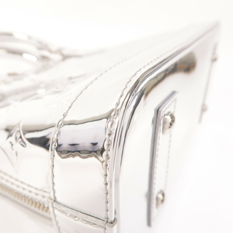 LOUIS VUITTON 塗層帆布Alma BB銀扣手挽肩背兩用袋-12