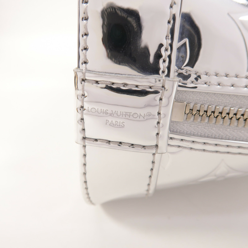 LOUIS VUITTON 塗層帆布Alma BB銀扣手挽肩背兩用袋-15