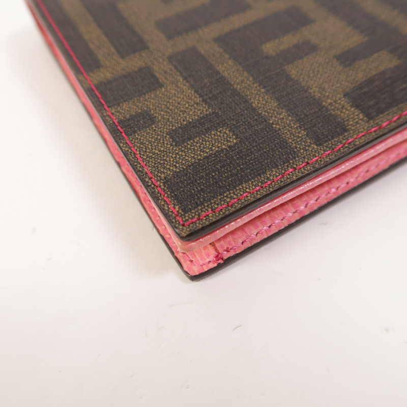 FENDI 塗層帆布Wallet On Chain金扣鏈帶肩背袋-12