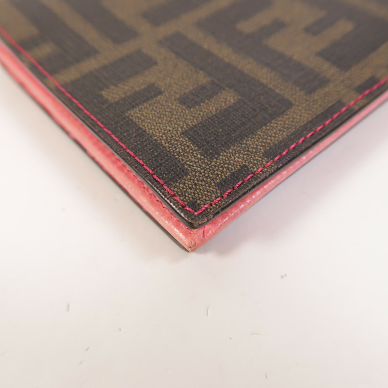 FENDI 塗層帆布Wallet On Chain金扣鏈帶肩背袋-14