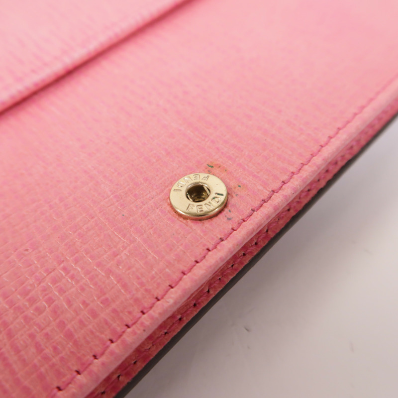 FENDI 塗層帆布Wallet On Chain金扣鏈帶肩背袋-15