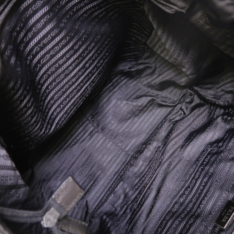 PRADA 尼龍2 Way Shoulder金扣手挽肩背兩用袋-4