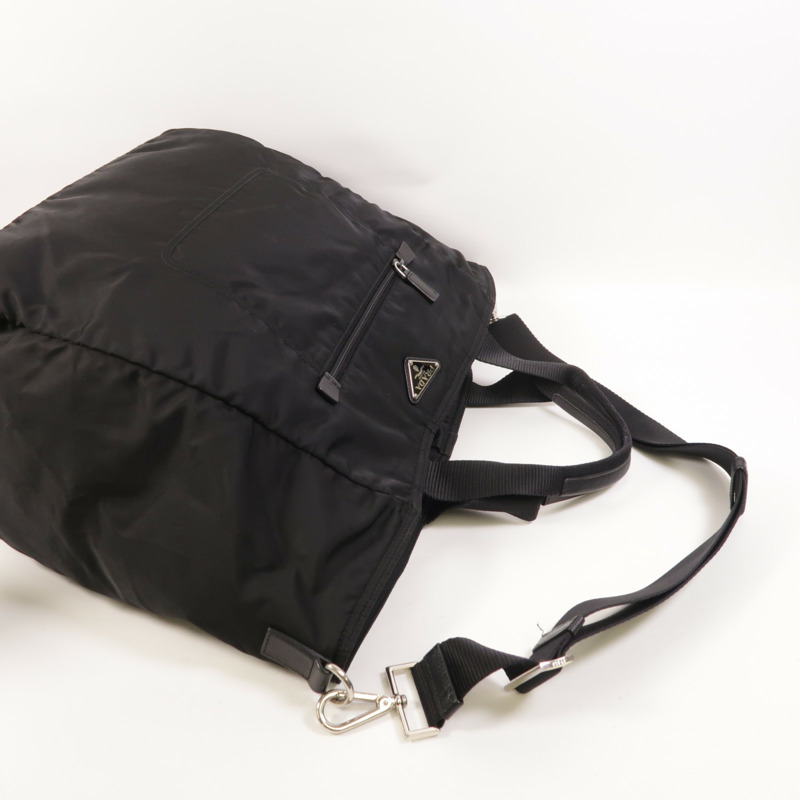 PRADA 尼龍2 Way Shoulder金扣手挽肩背兩用袋-7