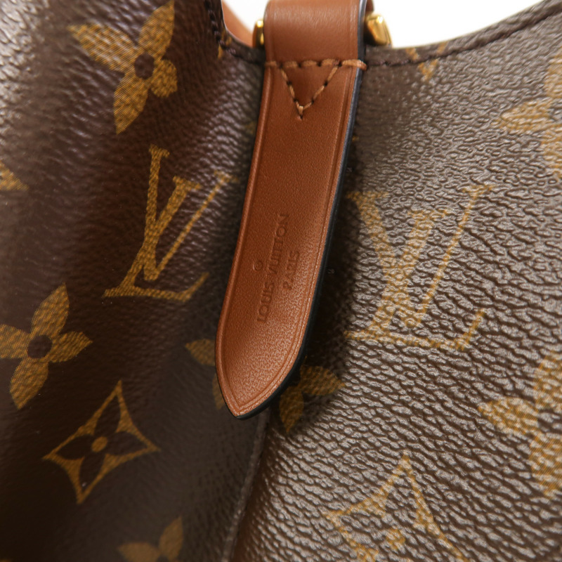 LOUIS VUITTON Monogram NeoNoe MM金扣肩背袋棕色-6