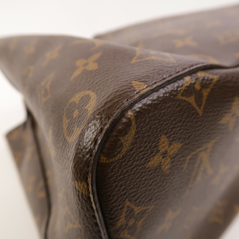 LOUIS VUITTON Monogram NeoNoe MM金扣肩背袋棕色-11