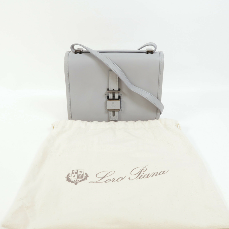 Loro Piana 羊皮皮革Lock In肩背袋-10