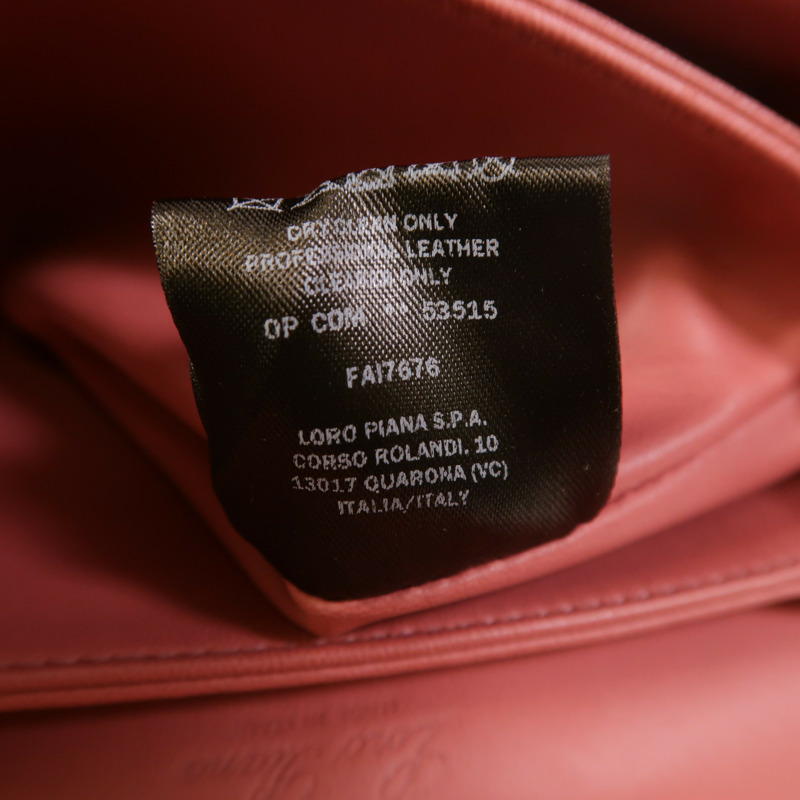 Loro Piana 羊皮皮革Lock In肩背袋-8