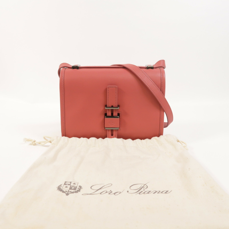 Loro Piana 羊皮皮革Lock In肩背袋-10