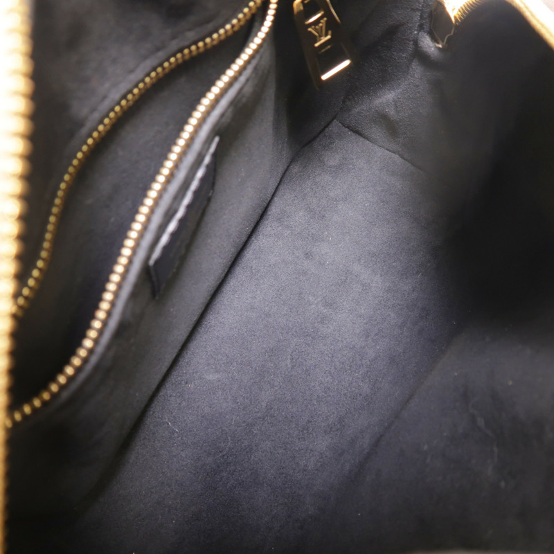 LOUIS VUITTON Monogram Petite Malle Souple金扣手挽肩背兩用袋棕色-4