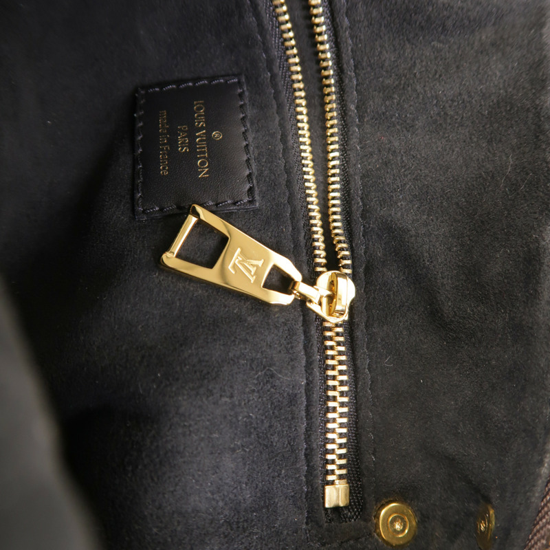 LOUIS VUITTON Monogram Petite Malle Souple金扣手挽肩背兩用袋棕色-15