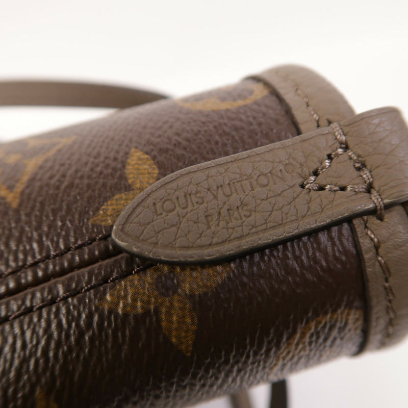 LOUIS VUITTON Monogram/牛皮皮革Neverfull Bandouliere Inside Out BB金扣手挽肩背兩用袋-5