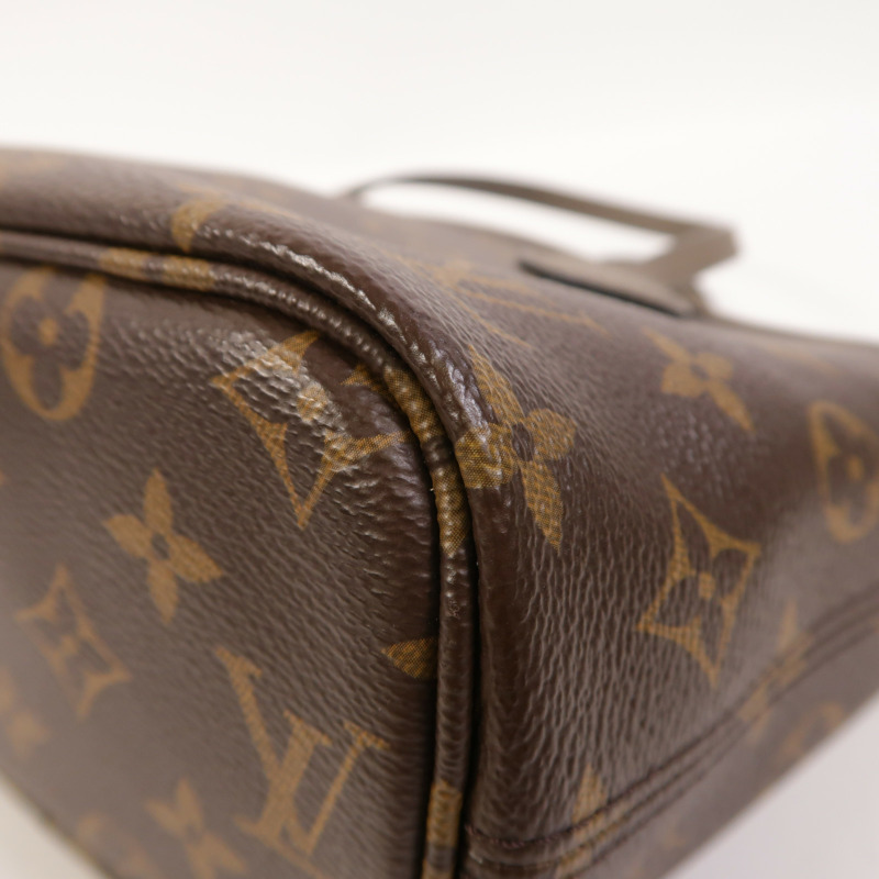 LOUIS VUITTON Monogram/牛皮皮革Neverfull Bandouliere Inside Out BB金扣手挽肩背兩用袋-8