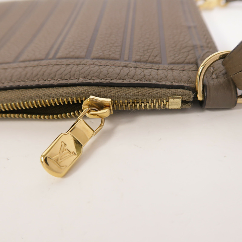 LOUIS VUITTON Monogram/牛皮皮革Neverfull Bandouliere Inside Out BB金扣手挽肩背兩用袋-15