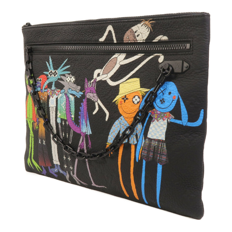 LOUIS VUITTON Monogram Taurillon Zoom With Friends A4 Pouch手拿包-2