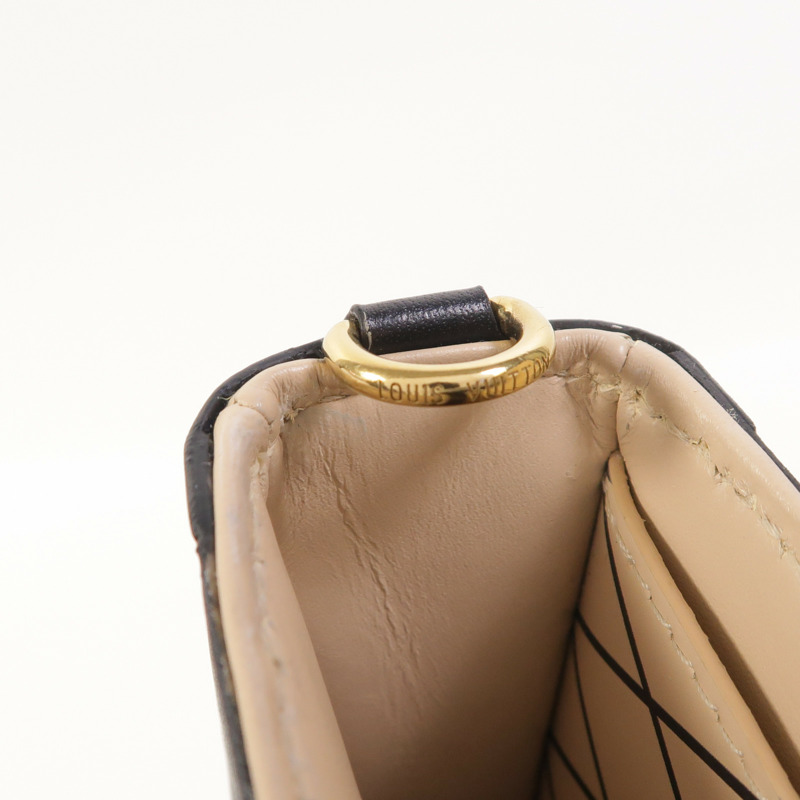 LOUIS VUITTON Monogram Pochette Trunk Vertical金扣鏈帶肩背袋-16