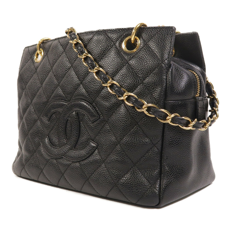 CHANEL 牛皮皮革Petite Timeless Tote金扣鏈帶肩背袋-2