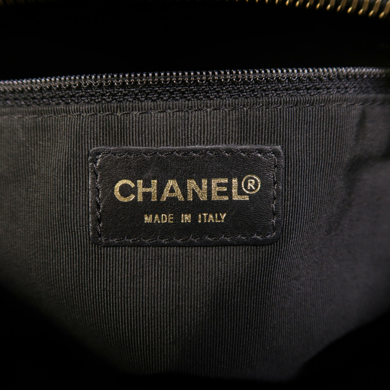 CHANEL 牛皮皮革Petite Timeless Tote金扣鏈帶肩背袋-5