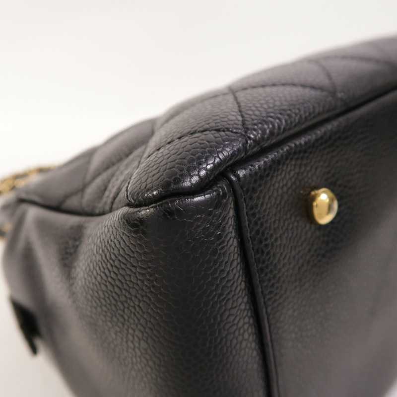 CHANEL 牛皮皮革Petite Timeless Tote金扣鏈帶肩背袋-13