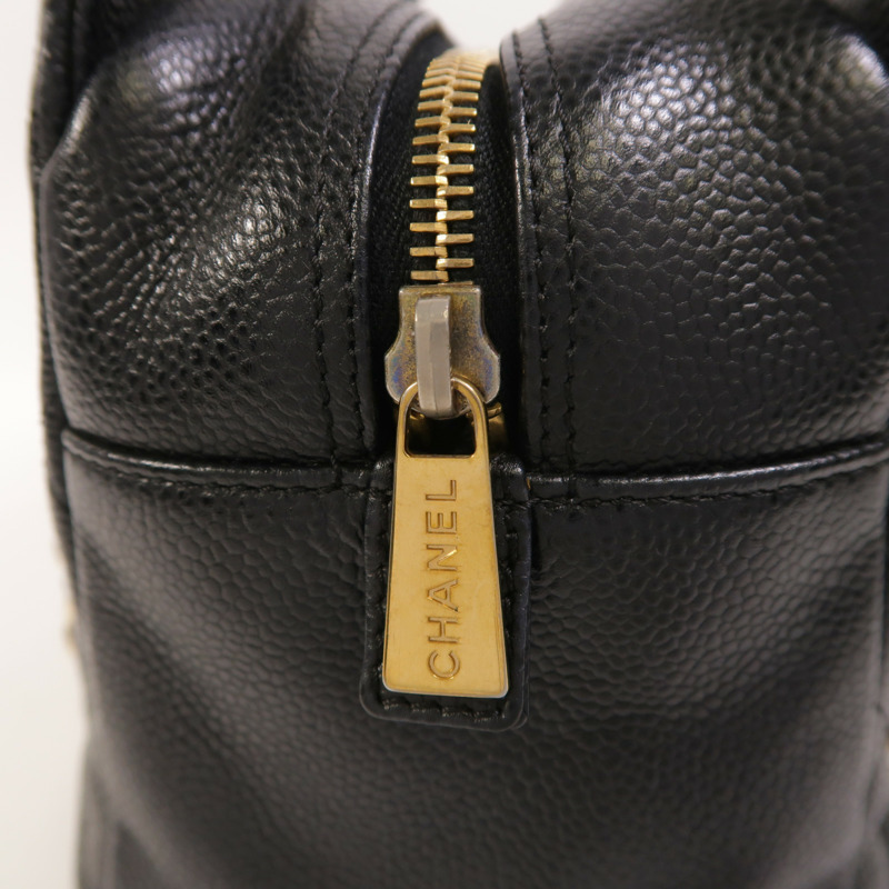 CHANEL 牛皮皮革Petite Timeless Tote金扣鏈帶肩背袋-17
