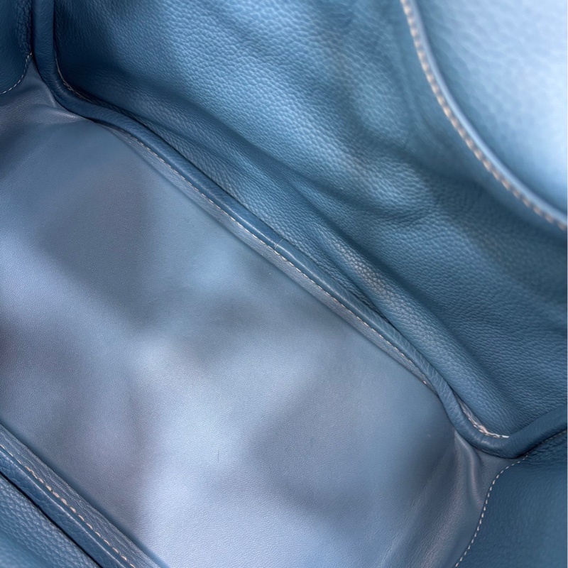 #Hermes #Lindy30 #牛仔藍 #銀扣框K，98新-8