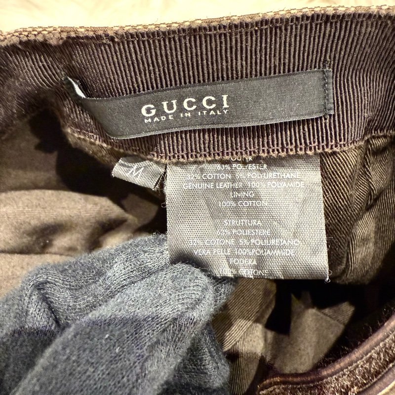 Gucci 老花棒球帽 復古鴨舌帽-4