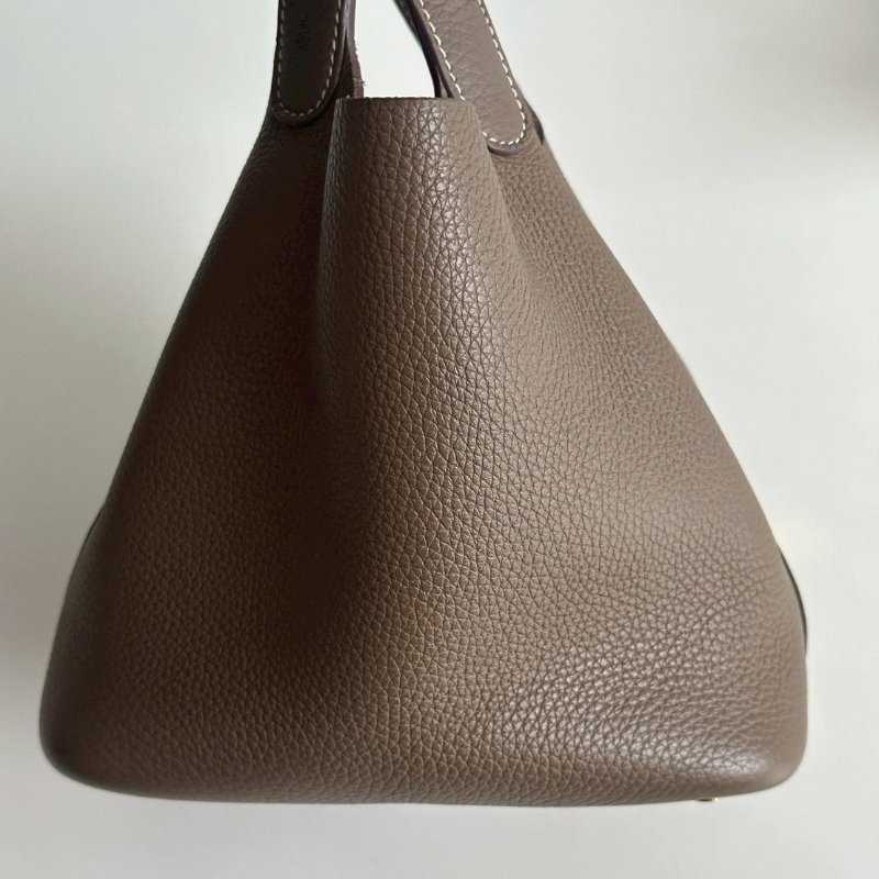 95新🫰🏻 Hermès 愛馬仕 Picotin18 大象灰金釦-12