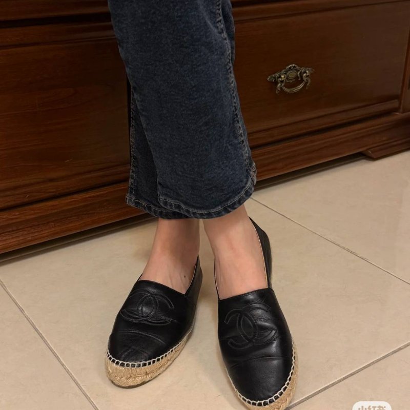 CHANEL   🌈現貨實拍 🌈香奈兒 漁夫鞋~二手(38)號-5
