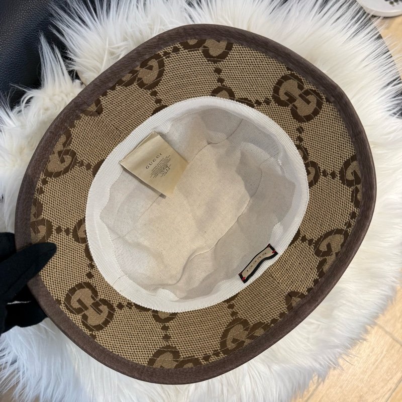 Gucci 老花漁夫帽 大logo-5
