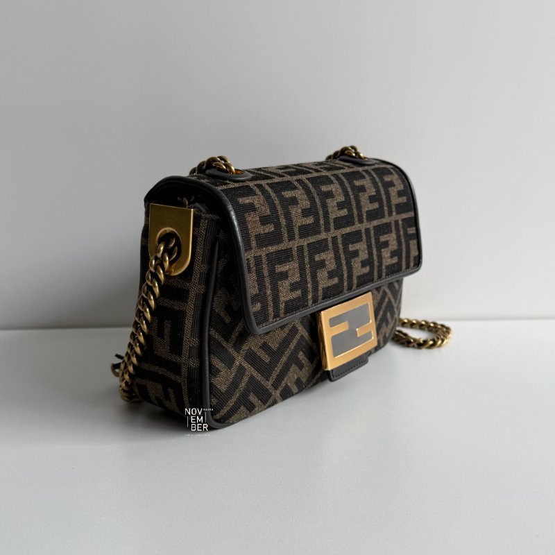 99新🆕 Fendi 芬迪 Baguette 老花法棍包 中號-2