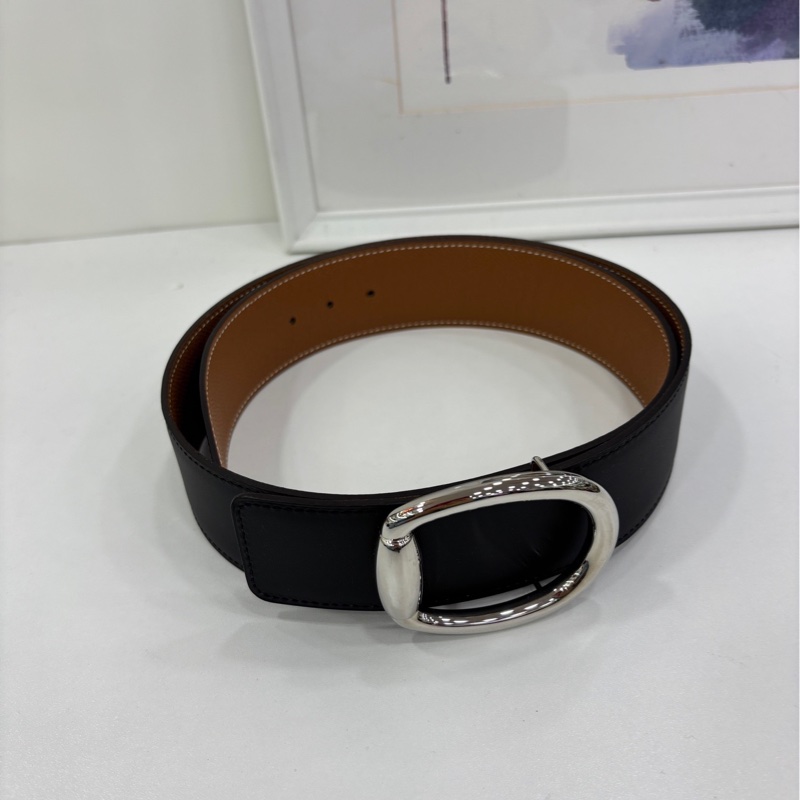 Hermes 黑色 皮帶 85碼 閒置-0