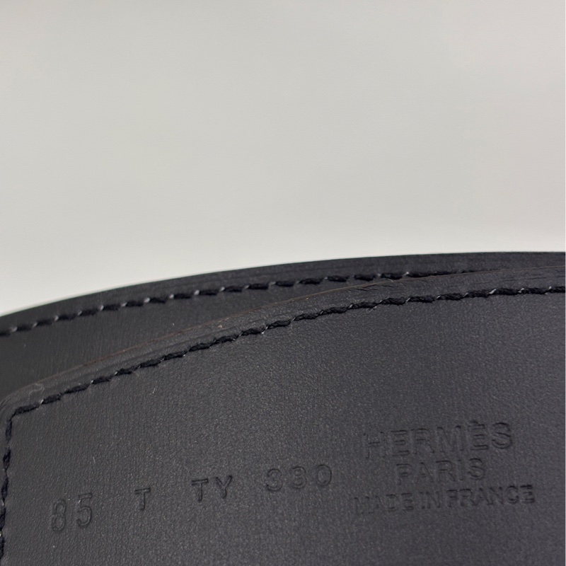 Hermes愛馬仕經典款皮帶 85碼4公分寬 閒置-3