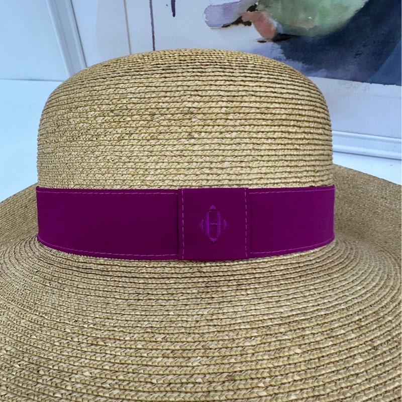 Hermes 草帽太陽帽 頭圍56-3