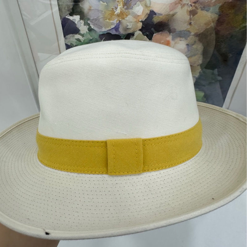 HERMES愛馬仕法國遊艇度假系列帽子 頭圍56-1