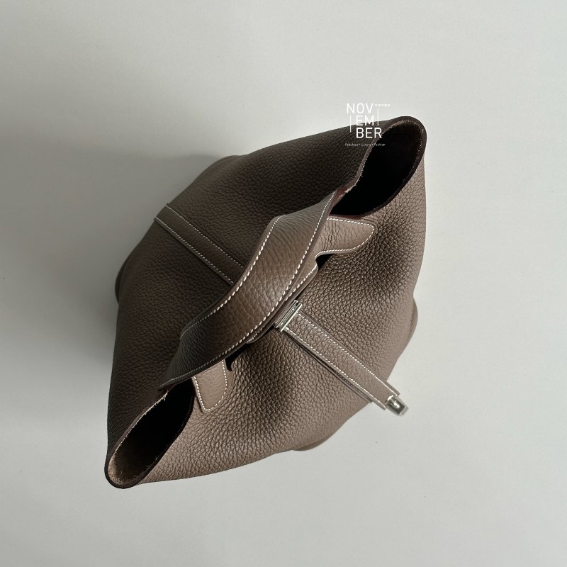 99新🆕 Hermès 愛馬仕 Picotin18 大象灰銀釦-2