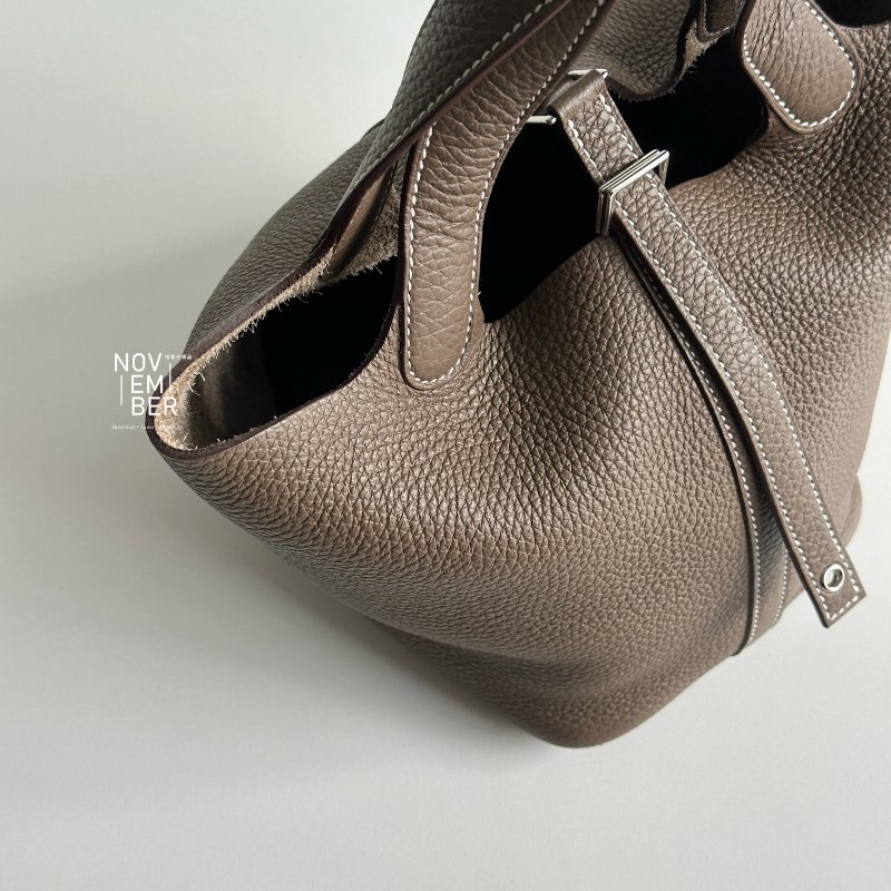 99新🆕 Hermès 愛馬仕 Picotin18 大象灰銀釦-3