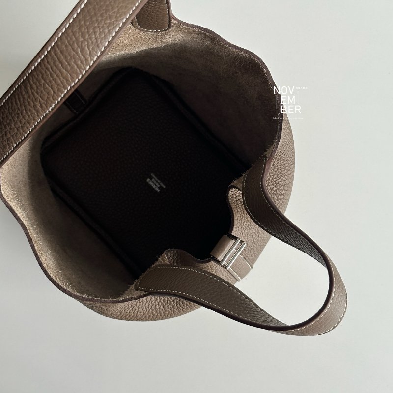 99新🆕 Hermès 愛馬仕 Picotin18 大象灰銀釦-4